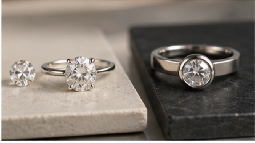 Illustrative engagement ring planning image for Custom vs Ready-Made Engagement Rings
