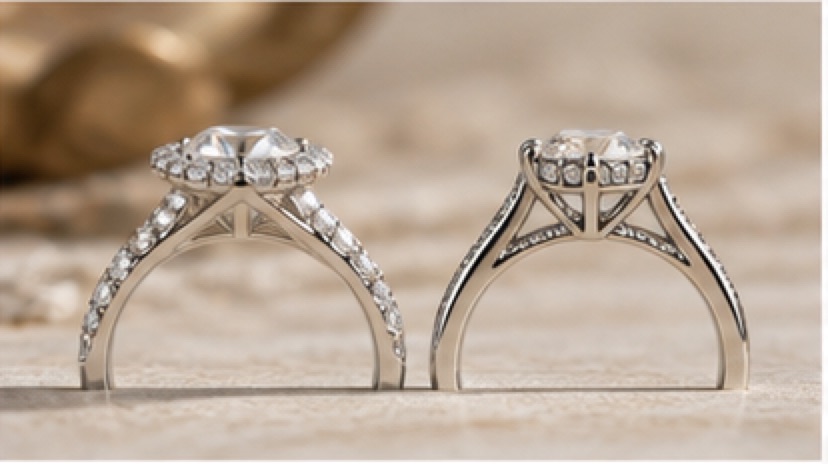 Illustrative engagement ring planning image for Hidden Halo vs Halo Engagement Rings
